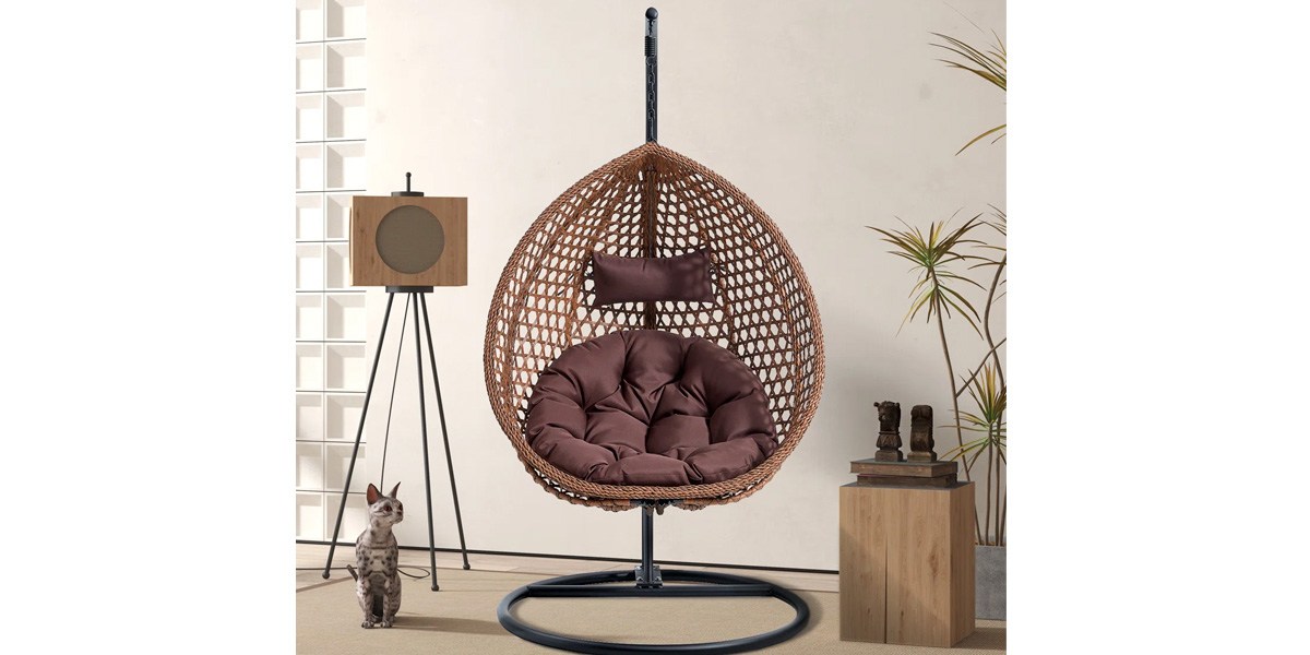 Dakota Fields Chaviano Single-Person Porch Egg Swing with Stand