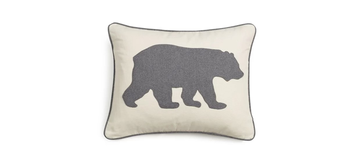 Eddie Bauer Bear Rectangular Cotton Pillow Cover and Insert