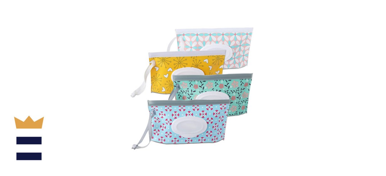 Febsnow Portable Baby Wipe Dispenser (4-Pack)