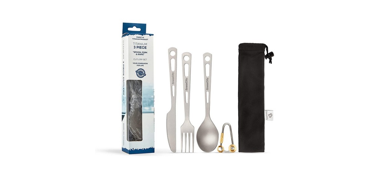 finessCity Titanium Utility Cutlery Set