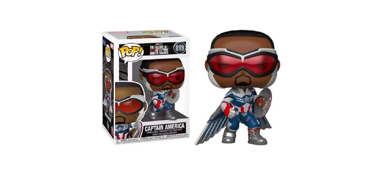 Funko Pop Marvel- The Falcon and the Winter Soldier- Captain America With Wings