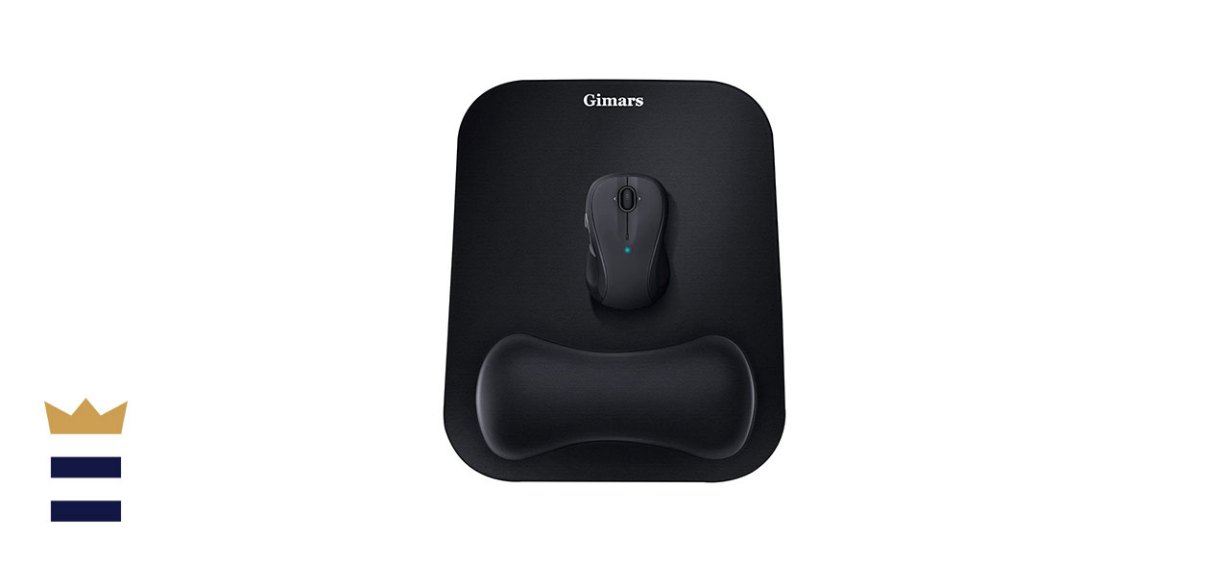 Gimars Large Superfine Fiber Ergonomic Mouse Pad with Wrist Rest