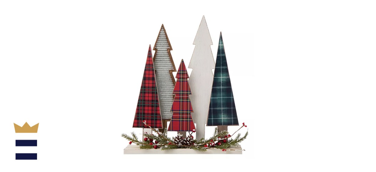 Glitzhome Wooden Christmas Tree Decor