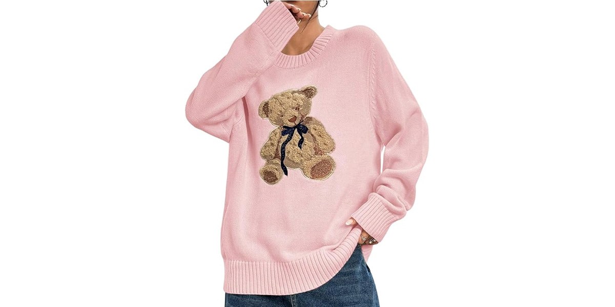GORGLITTER Women's Teddy Bear Sweater