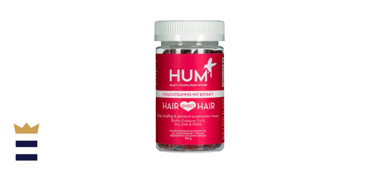 HUM Hair Sweet Hair Gummies - Hair Growth Vitamins with 5000mcg Vegan Biotin