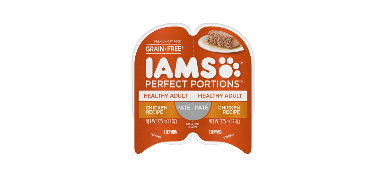 Iams Perfect Portions Healthy Adult Chicken Recipe Pate