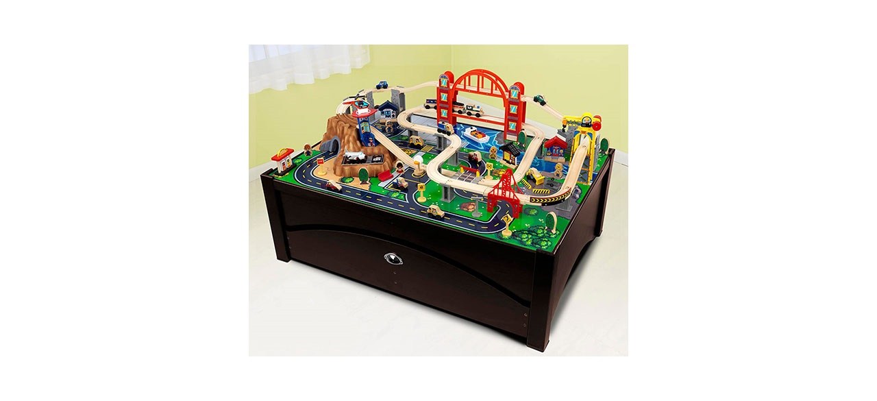 Kidkraft metropolis train set hotsell & table