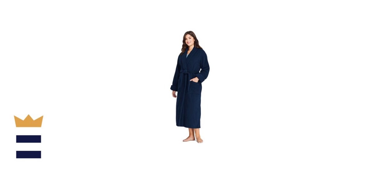 Lands' End Cotton Terry Bath Robe