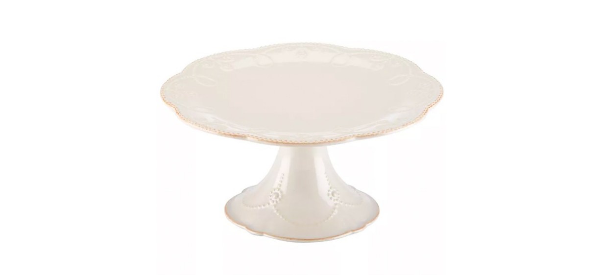 Lenox French Perle Medium Cake Stand