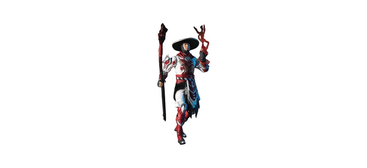 McFarlane Toys Mortal Kombat Raiden Bloody White Hot Fury Skin 7-Inch Action Figure