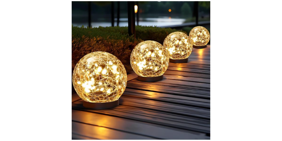 JKIMK Solar Globe Lights