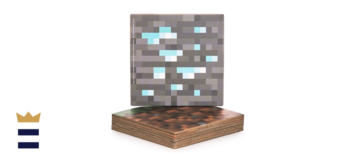 Paladone Block Double-Sided Minecraft Hardboard Coasters