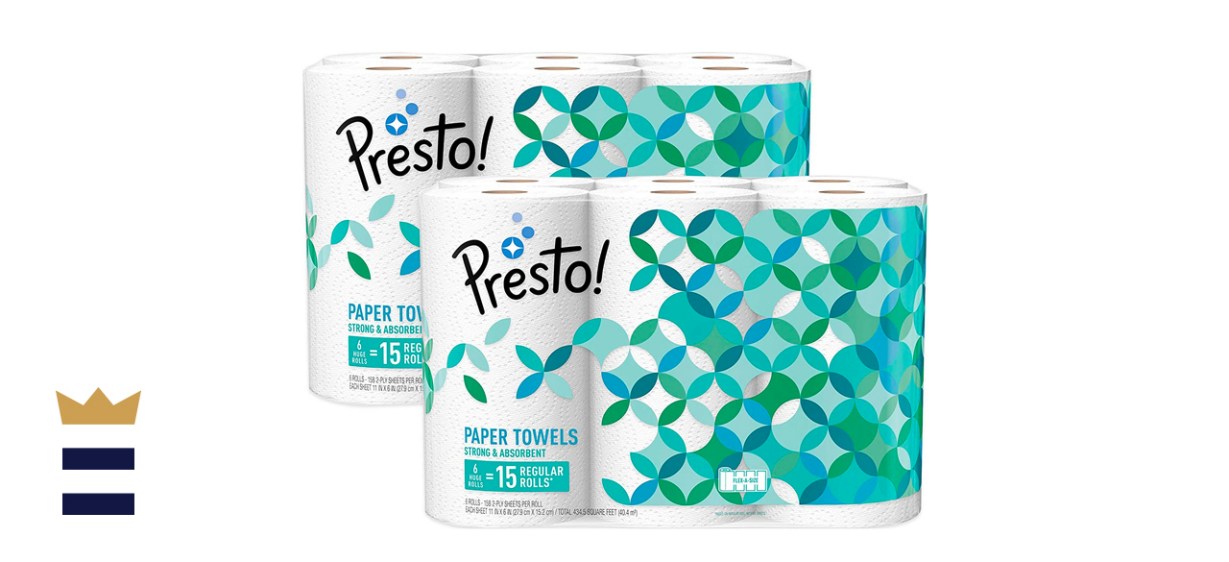 Amazon Brand - Presto! Flex-a-Size Paper Towels