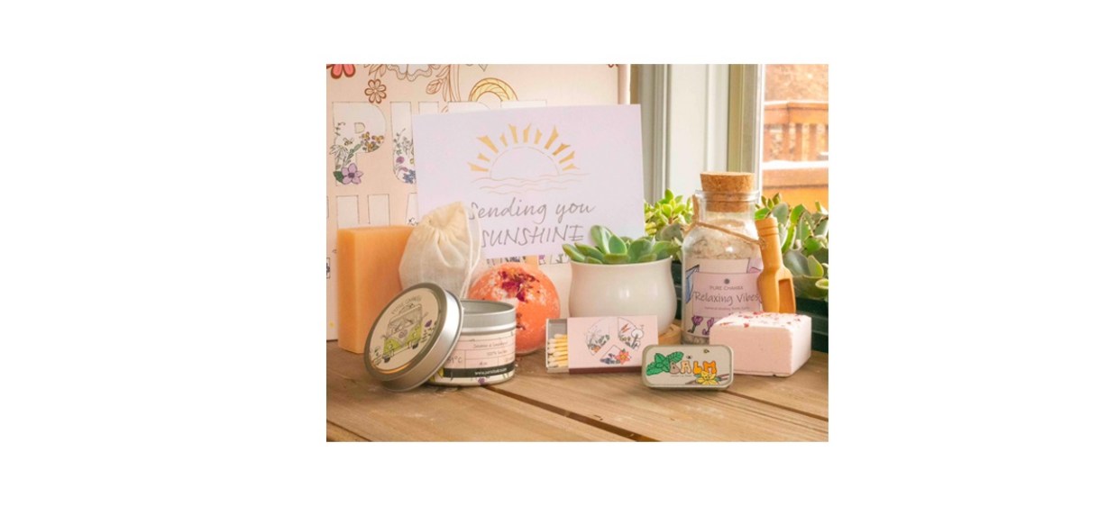 PureChakraCo Sending You Sunshine. Succulent Care Package