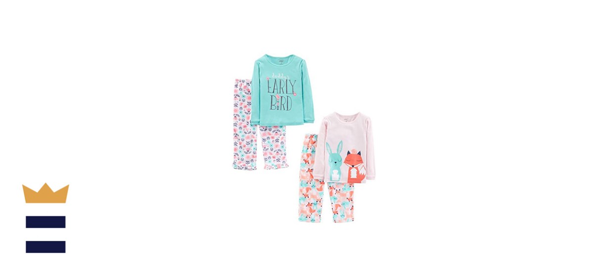Simple Joys by Carter’s Little Kid and Toddler Girls’ 4-Piece Pajama Set