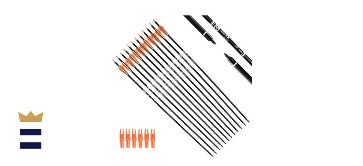 TIGER ARCHERY 30Inch Carbon Arrow Practice Hunting Arrows