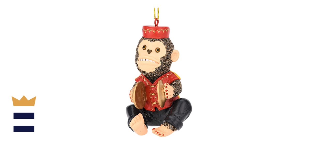 Tree Buddees Retro Cymbals Monkey Ornament