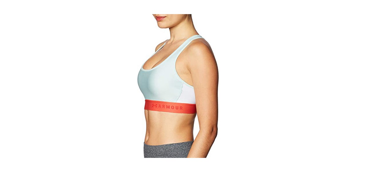 Under Armour Women's HeatGeat Armour Mid-Impact Crossback Sports Bra