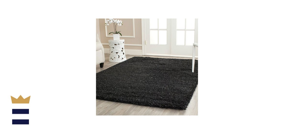 Wade Logan Rowen Handmade Flatweave Black Area Rug