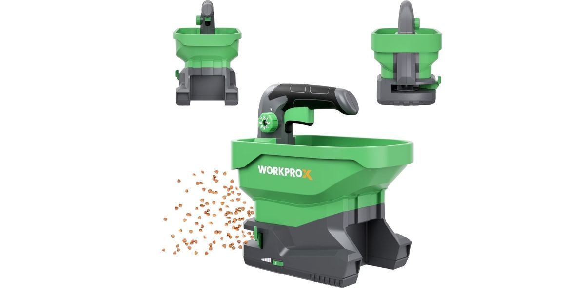 WORKPROX Battery Powered Fertilizer Spreader