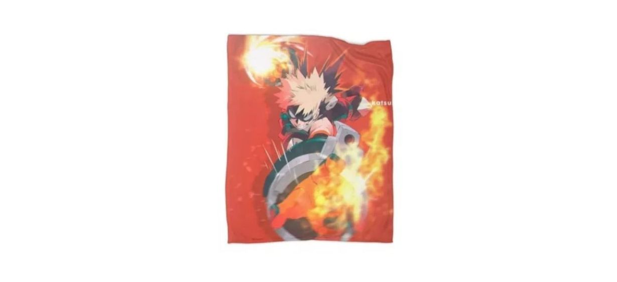 Yotctae Bakugo Boom Fleece Throw Blanket