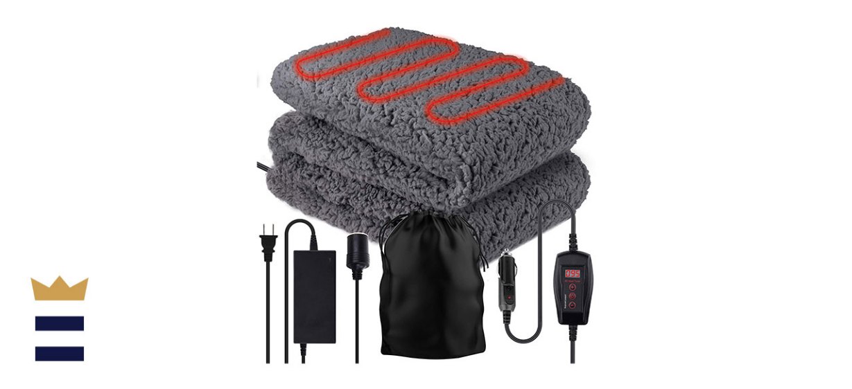 Zone Tech Sherpa Fleece Travel Blanket