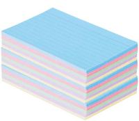 1InTheOffice 3 x 5" Ruled Pastel Flashcards, 300-Count