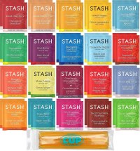 Stash Herbal & Decaf Tea Sampler - 40 Tea Bag, 20 Flavor Assortment