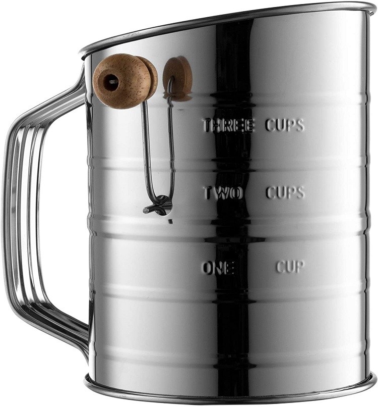 Bellemain Stainless Steel 3-Cup Flour Sifter