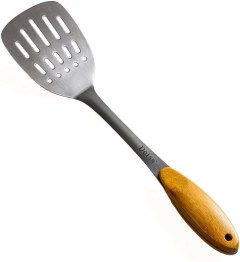 Deiss PRO Stainless Steel Spatula with Wooden Handle