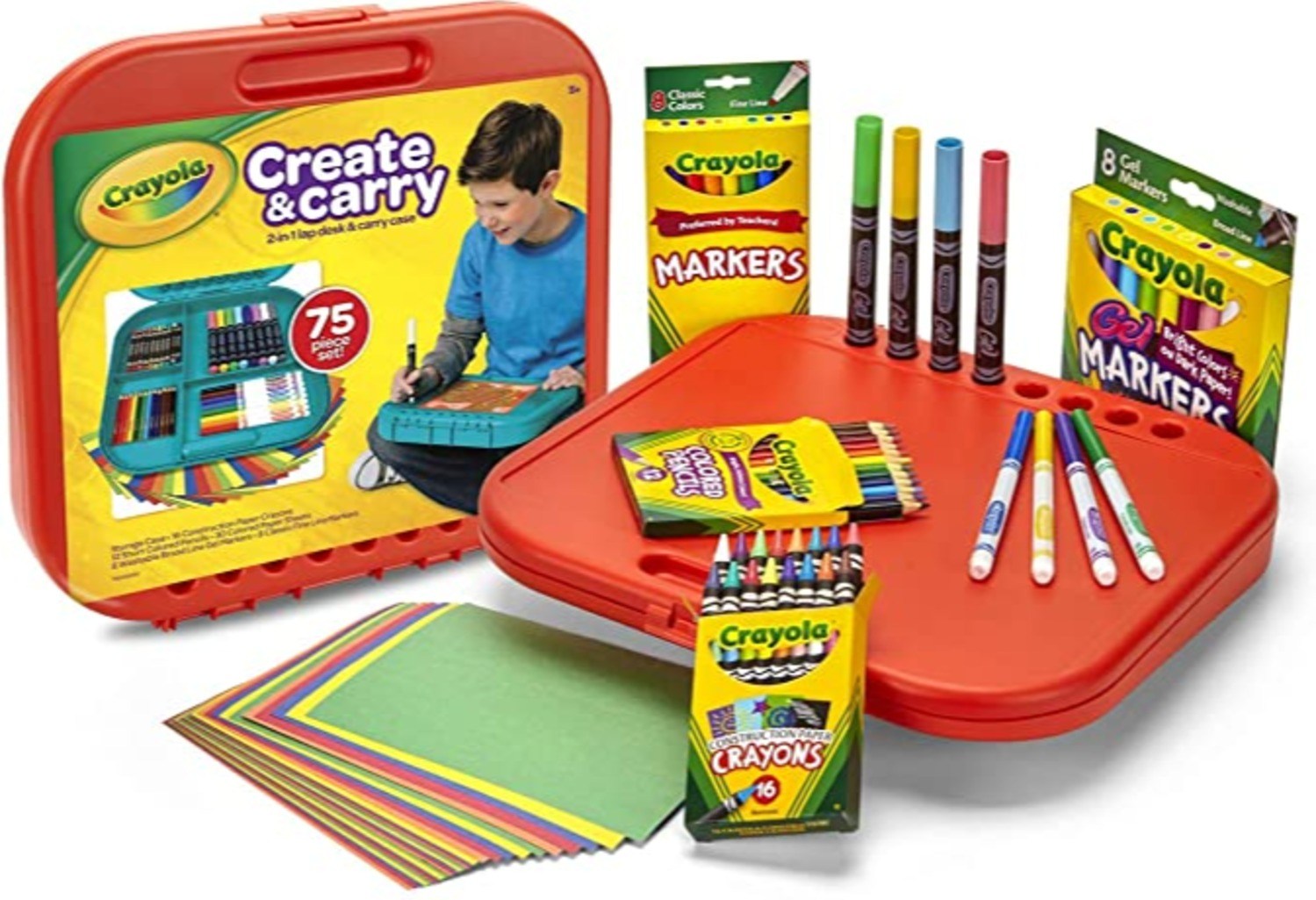 Crayola Create 'N Carry 75-Piece Art Set