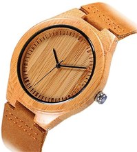 CUCOL Men's Bamboo Wooden Watch