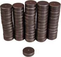 Creative Hobbies Ceramic Industrial Magnets – 11/16 inch (.709) Round Disc – 100 pieces