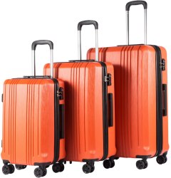 Coolife PC+ABS Luggage Set