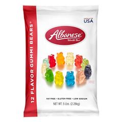 Albanese World's Best 12 Flavor Gummi Bears, 5 pounds