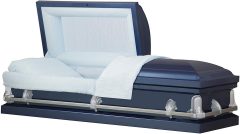 Titan Casket Andover Series Steel Casket Dark Blue