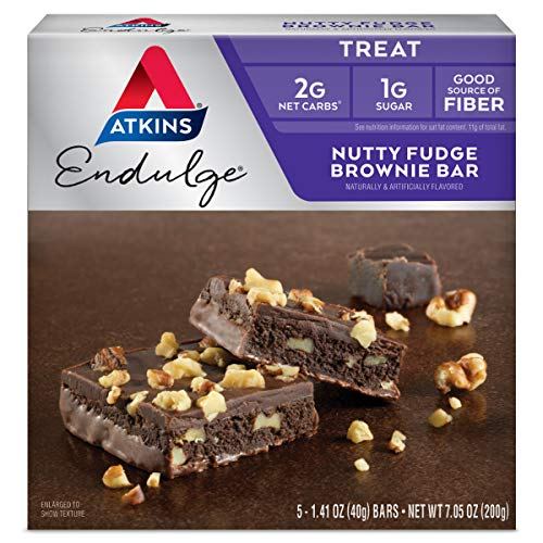 Atkins Endulge Treat Nutty Fudge Brownie Bars