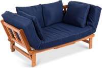 Best Choice Products Convertible Acacia Wood Futon