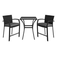 Beachcrest Home Brigid Two-Person Outdoor Dining Set