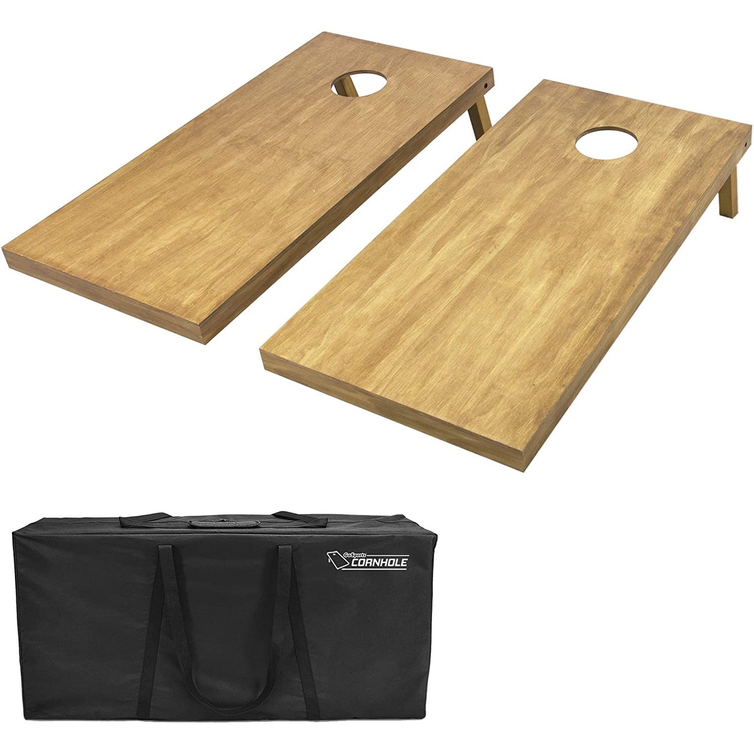 GoSports 4&#039; x 2&#039; Regulation Size Wooden Cornhole Boards Set