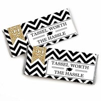 Big Dot of Happiness Candy Bar Wrappers Graduation Party Favors (24)