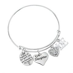 Infinity Collection Daughter Charm Bracelet