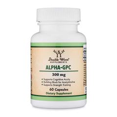 Double Wood Supplements Alpha GPC Choline Supplement, 60 Count