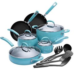 Finnhomy Hard Porcelain Enamel Aluminum Cookware Set