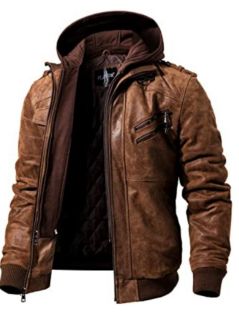 Flavor Brown Leather Motorcycle Jacket