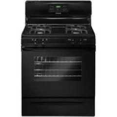 Frigidaire Gas Range with Self-Cleaning Oven in Black, 30 inches, 5.0 cubic feet