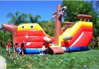 JumpOrange DuraLite Pirate Ship Inflatable Slide