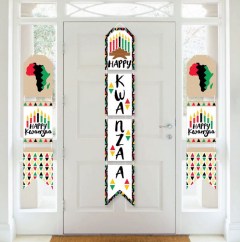 Big Dot of Happiness Happy Kwanzaa Vertical Paper Door Banners Wall Decoration Kit