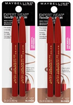 Maybelline Expert Wear Twin Eyebrow Pencils and Eyeliner Pencils