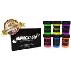 Midnight Glo UV Face & Body Paint Set - Fluorescent Face Paints